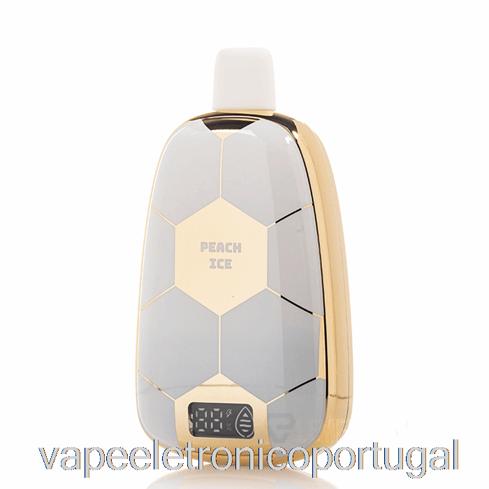 Vape Eletrônico Ronaldinho 10 15k Descartável Pêssego Gelo